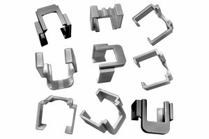 Modular Plug Color Clip, Gray, 50 pcs