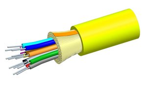 Fiber indoor cable, Low Smoke Zero Halogen Distribution, 2 fiber single-unit, Singlemode G.657.A1, Meters j…
