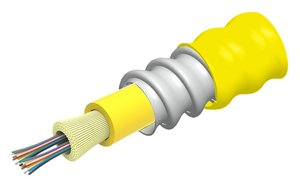 Fiber Indoor cable, TeraSPEED® Plenum Distribution, interlocking aluminum armored with plenum jacket, 24 fi…