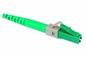 Qwik-Fuse Connector, LC, Singlemode-APC, Green, for 250µm/900µm, 12 per pack