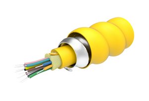 Fiber Indoor cable, TeraSPEED® Riser Distribution, interlocking aluminum armored with riser jacket, 12 fibe…