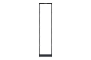 Equipment Rack, 4-Post, 29 in (737 mm) D x 7 ft (2134 mm) H - 19 in (482.6 mm) Steel (45U) 3/8 Sq Punch, Black