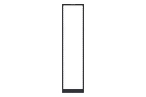 Equipment Rack, 4-Post, 36 in (914 mm) D x 7 ft (2134 mm) H - 19 in (482.6 mm) Steel (45U) 3/8 Sq Punch, Black