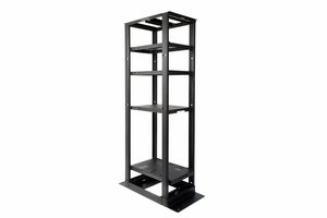 Equipment Rack, 4-Post, 29 in (737 mm) D x 8 ft (2438 mm) H - 19 in (482.6 mm) Alu (52U) 12-24 Tapped Rails…