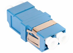 TeraSPEED® LC Duplex Low Profile Adapter, Blue, Single Pack