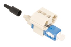 Qwik II® Field Installable SC Connector, Singlemode-UPC, Blue, for 250/900um, single pack