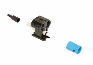 Qwik II Connector™, ST, Singlemode-UPC, Blue, for 250/900um, single per pack
