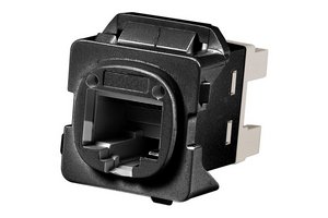 SL-Series FMK Modular Jack, RJ45, Cat6, Unshielded, Black