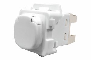 SL-Series FMK Modular Jack, RJ45, Cat6, Unshielded, with Dust Cover, ProWhite