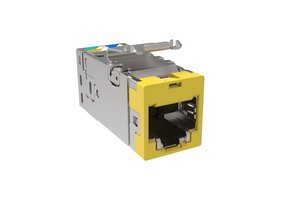 SL-Series Modular Jack, RJ45, Cat6 Shielded, Yellow