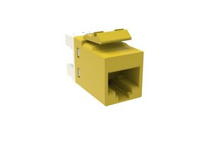 SL-Series Modular Jack, RJ45, Cat6 Unshielded, Yellow