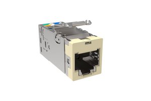 SL-Series Modular Jack, RJ45, Cat6A Shielded, Light Almond