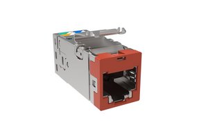SL-Series Modular Jack, RJ45, Cat6A Shielded, Orange