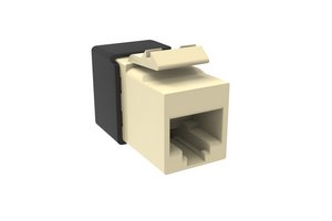 SL-Series Modular Jack, RJ45, Cat6A Unshielded, Light Almond