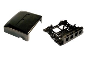 Surface Mount Module, 4 port, black