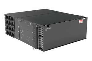 SYSTIMAX® EHD 4U sliding tray fiber panel, accepts (24) EHD ULL modules, splice cassettes or MPO panels, pr…