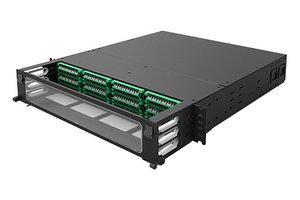 UDS 2RU splice panel, 144 duplex LC/APC ports, Enhanced Method B