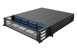 UDS 2RU splice panel, 144 duplex LC/UPC ports, Enhanced Method B, ULL