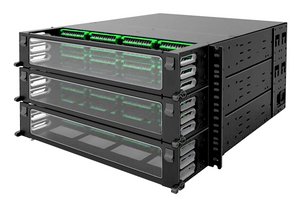 UDS 6RU splice panel, 432 duplex LC/APC ports, Method A